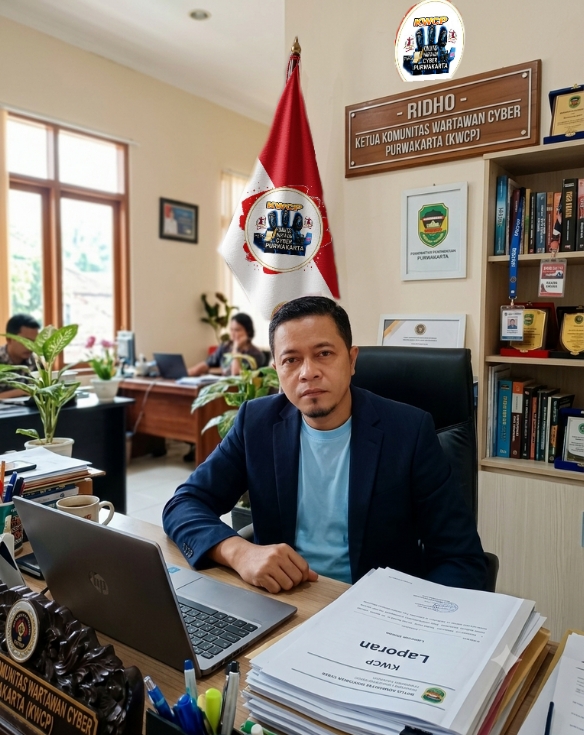 Ridho Ketua Komunitas Wartawan Cyber Purwakarta (KWCP)